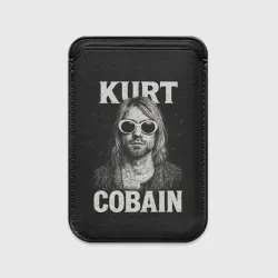 Картхолдер Magsafe магнитный Курт Кобейн - гранж-арт
