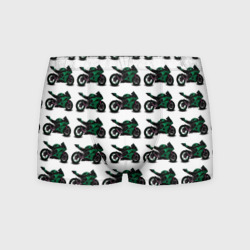 Мужские трусы 3D Motorbike dark green