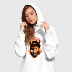 Платье-худи хлопок Пламенная бригада пожарных - Шинра - фото 2