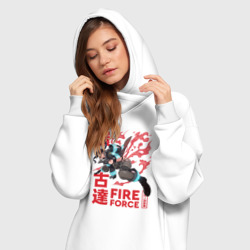 Платье-худи хлопок Пламенная бригада пожарных - Маки Одзэ - фото 2