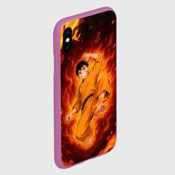 Чехол для iPhone XS Max матовый Шинра Пламенная бригада пожарных - фото 2