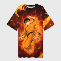 Платье-футболка 3D Шинра Пламенная бригада пожарных