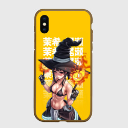 Чехол для iPhone XS Max матовый Пламенная бригада пожарных Маки ведьма