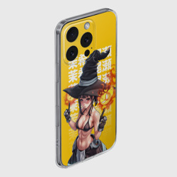 Чехол для iPhone 16 Pro силиконовый с защитой камеры Пламенная бригада пожарных Маки ведьма - фото 2