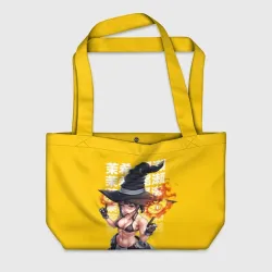 Пляжная сумка 3D Пламенная бригада пожарных Маки ведьма