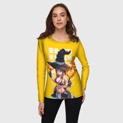 Женский лонгслив 3D Пламенная бригада пожарных Маки ведьма - фото 2