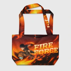 Пляжная сумка 3D Пламенная бригада пожарных Шинра