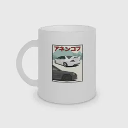 Кружка матовая стеклянная Lancer Evolution IX  Турбо Легенда JDM