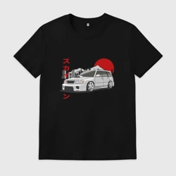 Мужская футболка хлопок Subaru Forester SF  Турбо Универсал