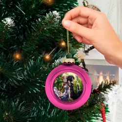 Ёлочный шар стеклянный/пластиковый Asuna & Kirito SAO - фото 2