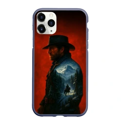 Чехол для iPhone 11 Pro Max матовый Red dead redemption 2 - Артур Морган