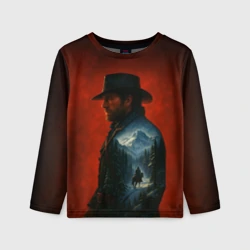 Детский лонгслив 3D Red dead redemption 2 - Артур Морган
