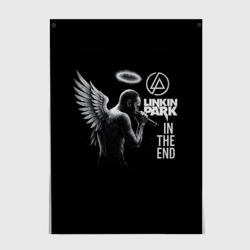 Постер Честер Беннингтон ангел- In the end