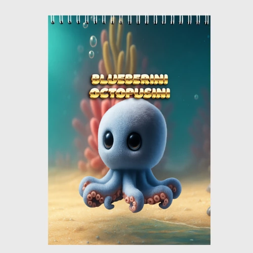 Скетчбук Blueberini Octopusini мем