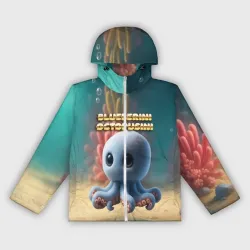 Женская ветровка 3D Blueberini Octopusini мем