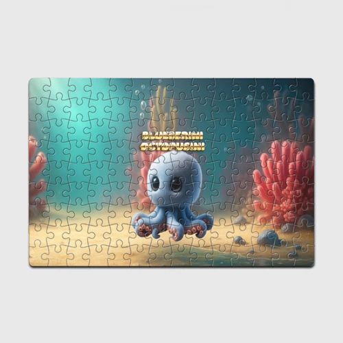 Головоломка Пазл магнитный 126 элементов Blueberini Octopusini мем