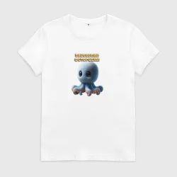 Женская футболка хлопок Blueberini Octopusini