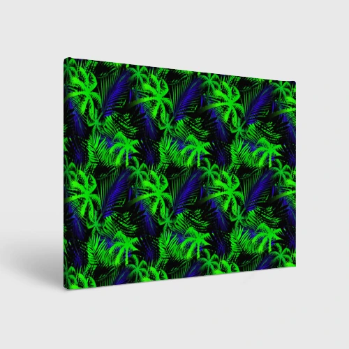 Холст прямоугольный Palm green