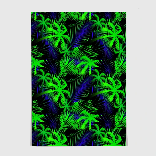 Постер Palm green