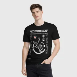 Мужская футболка 3D Самбо  больше чем спорт - фото 2
