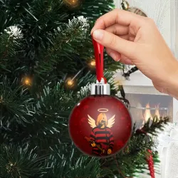 Ёлочный шар Нирвана, Курт Кобейн с крыльями ангела - фото 2