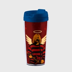 Термокружка-непроливайка Нирвана, Курт Кобейн с крыльями ангела