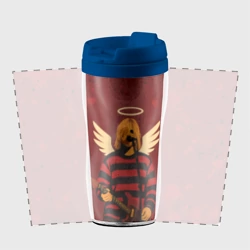 Термокружка-непроливайка Нирвана, Курт Кобейн с крыльями ангела - фото 2