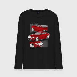 Мужской лонгслив хлопок Mazda RX-8  Роторная классика