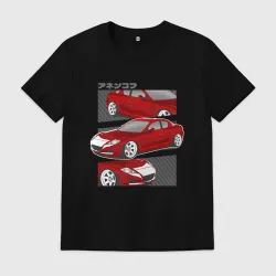 Мужская футболка хлопок Mazda RX-8  Роторная классика