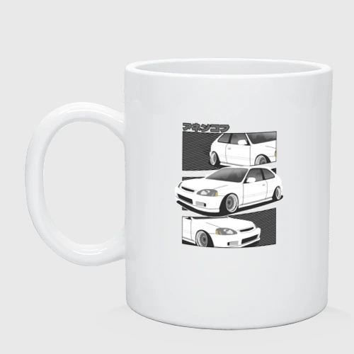 Кружка керамическая Honda Civic  JDM легенда 