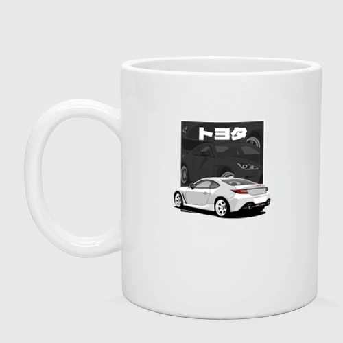 Кружка керамическая Toyota GR86  Японский спорткар