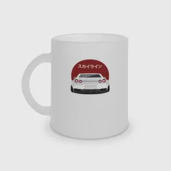 Кружка матовая стеклянная Nissan GT-R R35  Современная легенда JDM
