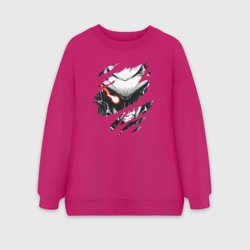 Женский свитшот oversize без начеса хлопок Anime Goblin Slayer Orcbolg