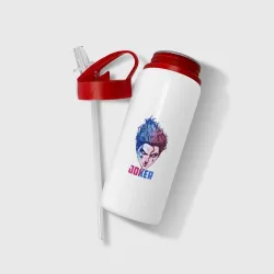 Бутылка для воды с трубочкой Anime HunterxHunter Hisoka Joker - фото 2