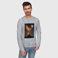 Мужской лонгслив хлопок Fire angel - фото 2