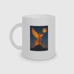 Кружка матовая стеклянная Fire angel