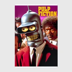 Магнитный плакат 2Х3 Marcellas Bender-Wallace - Pulp Fiction