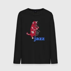 Мужской лонгслив хлопок Jazz cat