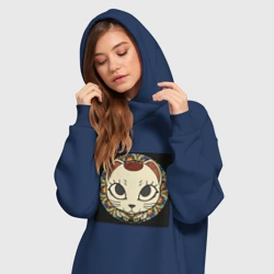 Платье-худи хлопок Радужный Дандадан - фото 2