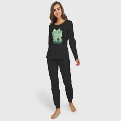 Женская пижама с лонгсливом хлопок Neko Turbo Granny Dandadan - фото 2