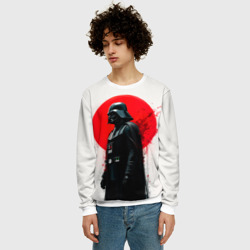 Мужской свитшот 3D Дарт Вейдер на фоне заката - фото 2