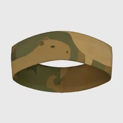 Повязка на голову 3D Капибара - камуфляж