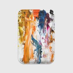 Картхолдер Magsafe магнитный Разноцветные мазки кисти на палитре художника