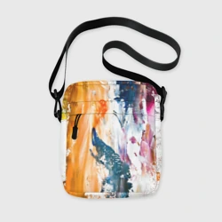 Сумка через плечо 3D Разноцветные мазки кисти на палитре художника