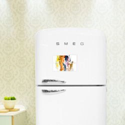 Магнитный плакат 3Х2 Разноцветные мазки кисти на палитре художника - фото 2