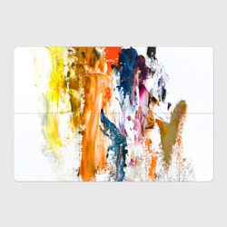 Магнитный плакат 3Х2 Разноцветные мазки кисти на палитре художника