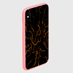 Чехол для iPhone XS Max матовый Разряды электричества текстура - фото 2
