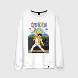 Мужской свитшот хлопок Queen мультяшный стиль