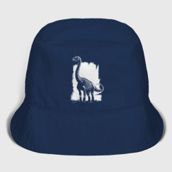 Мужская панама хлопок Белый штрих брахиозавр