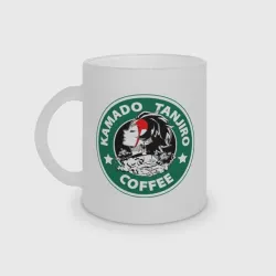 Кружка матовая стеклянная Tanjirou Kamado Coffee